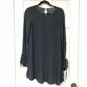Zara shift dress with gathered bell sleeves